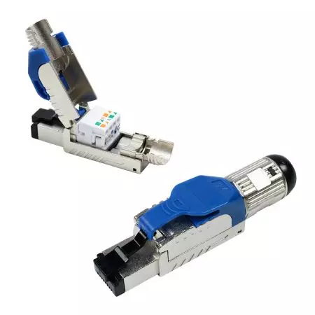 Todos os plugues e capas de plugue - Conector RJ45 C6A e capa de plugue
